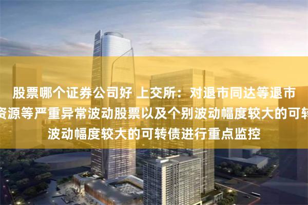 股票哪个证券公司好 上交所：对退市同达等退市整理股票、松炀资源等严重异常波动股票以及个别波动幅度较大的可转债进行重点监控